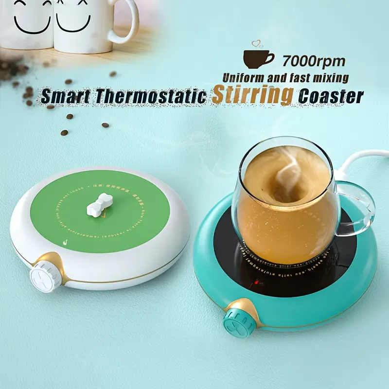 Coffee Mug Warmer For Desk, Mug Thermostat With Adjustable Speed Stirring,  Usb Driven Portable Smart Coaster, Wax Warmer, Home/office/outdoor  Picnic/holiday Gifts - Temu