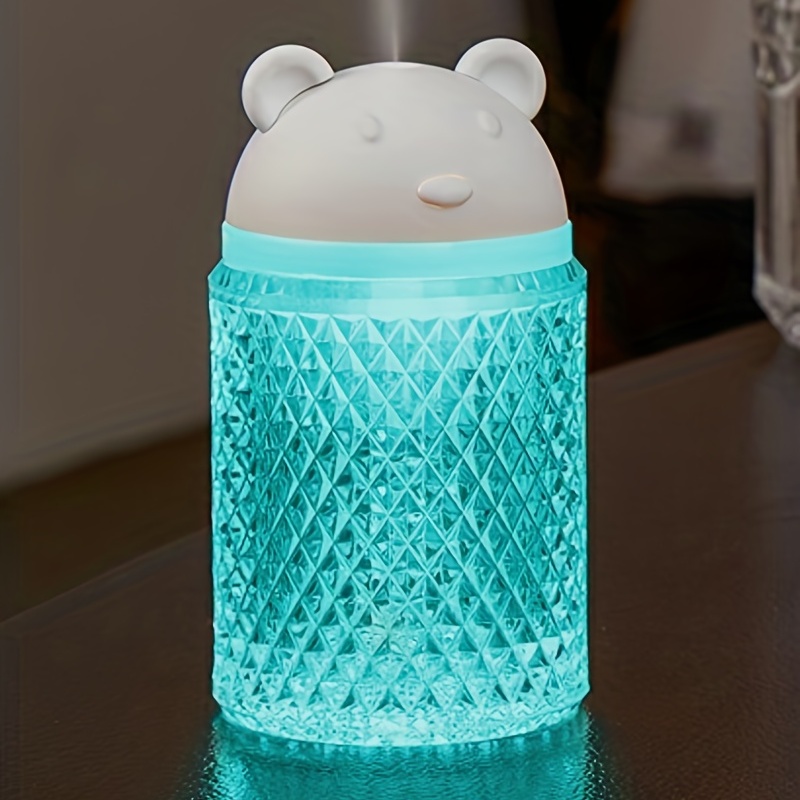 1pc bear humidifier bedroom home car water supplement artifact desktop aromatherapy sprayer night light multi functional humidifier small appliance details 7