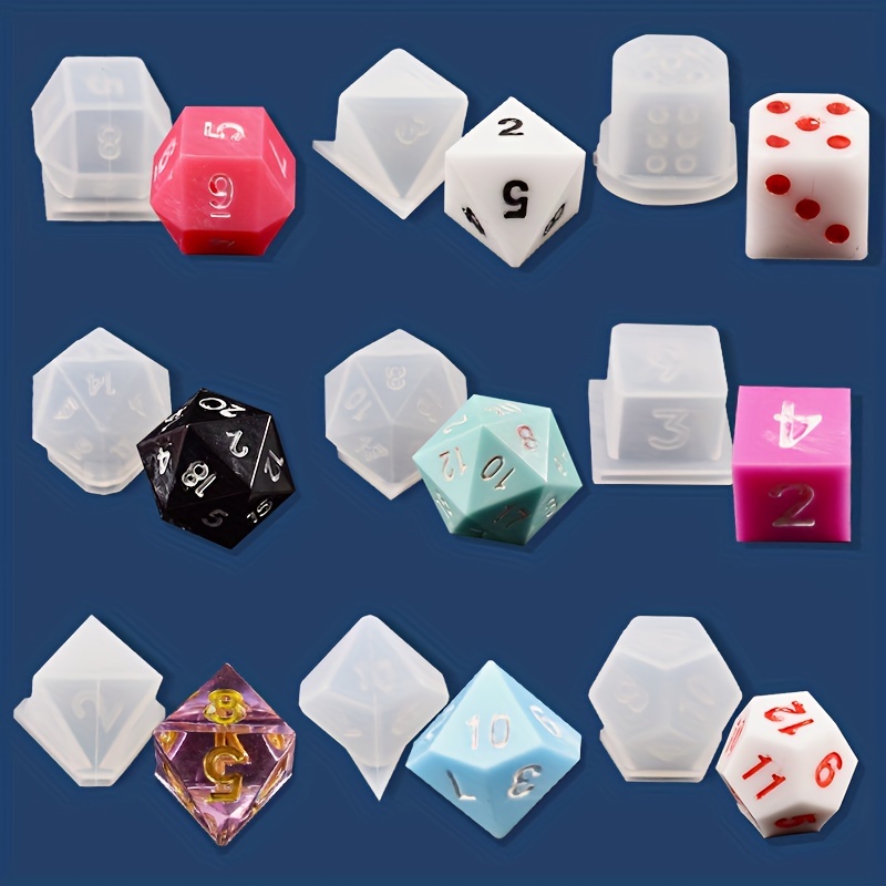 19 Shapes Irregular Dice Epoxy Resin Molds Dice Dried Flower Resin Molds  Silicone Mould Making Diy For Multi-spec Digital Game - Jewelry Tools &  Equipments - AliExpress