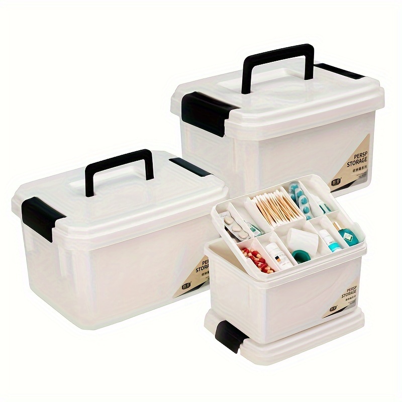  Caja de medicamentos portátil para el hogar, caja