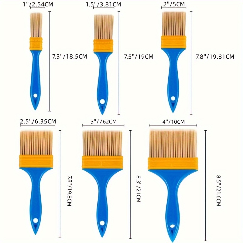 6 Pezzi Pennelli Vernice A Gesso E Cera Pennelli Vernice A - Temu Italy