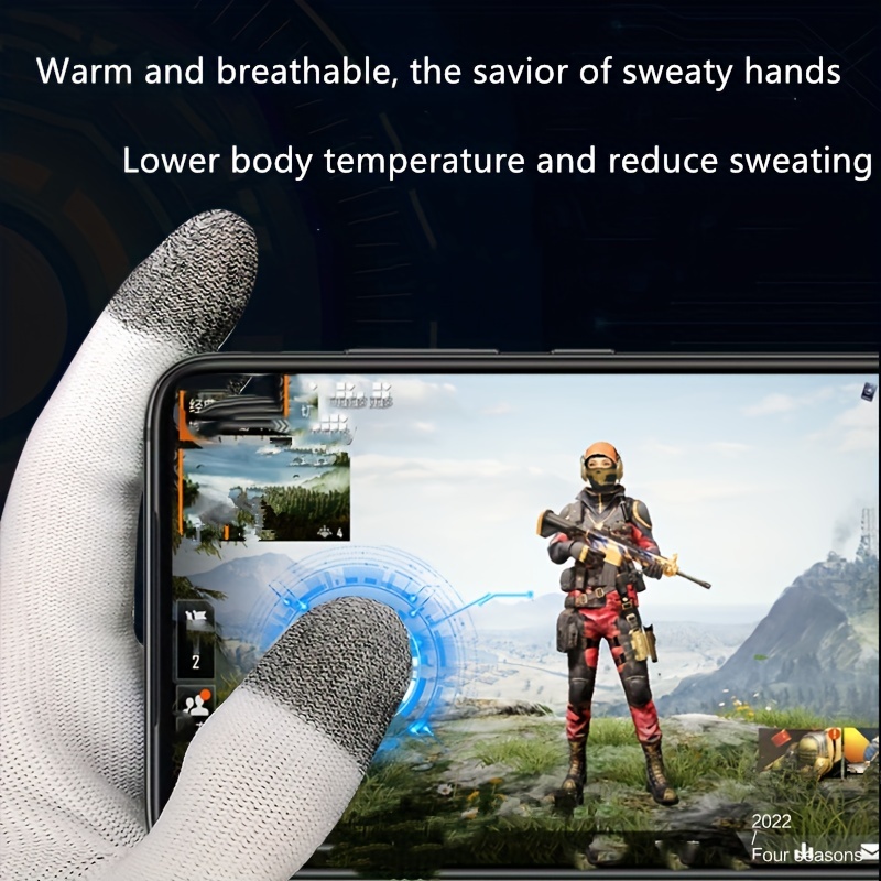  Mobile Game Finger Caps Non-Slip Touch Screen Gloves