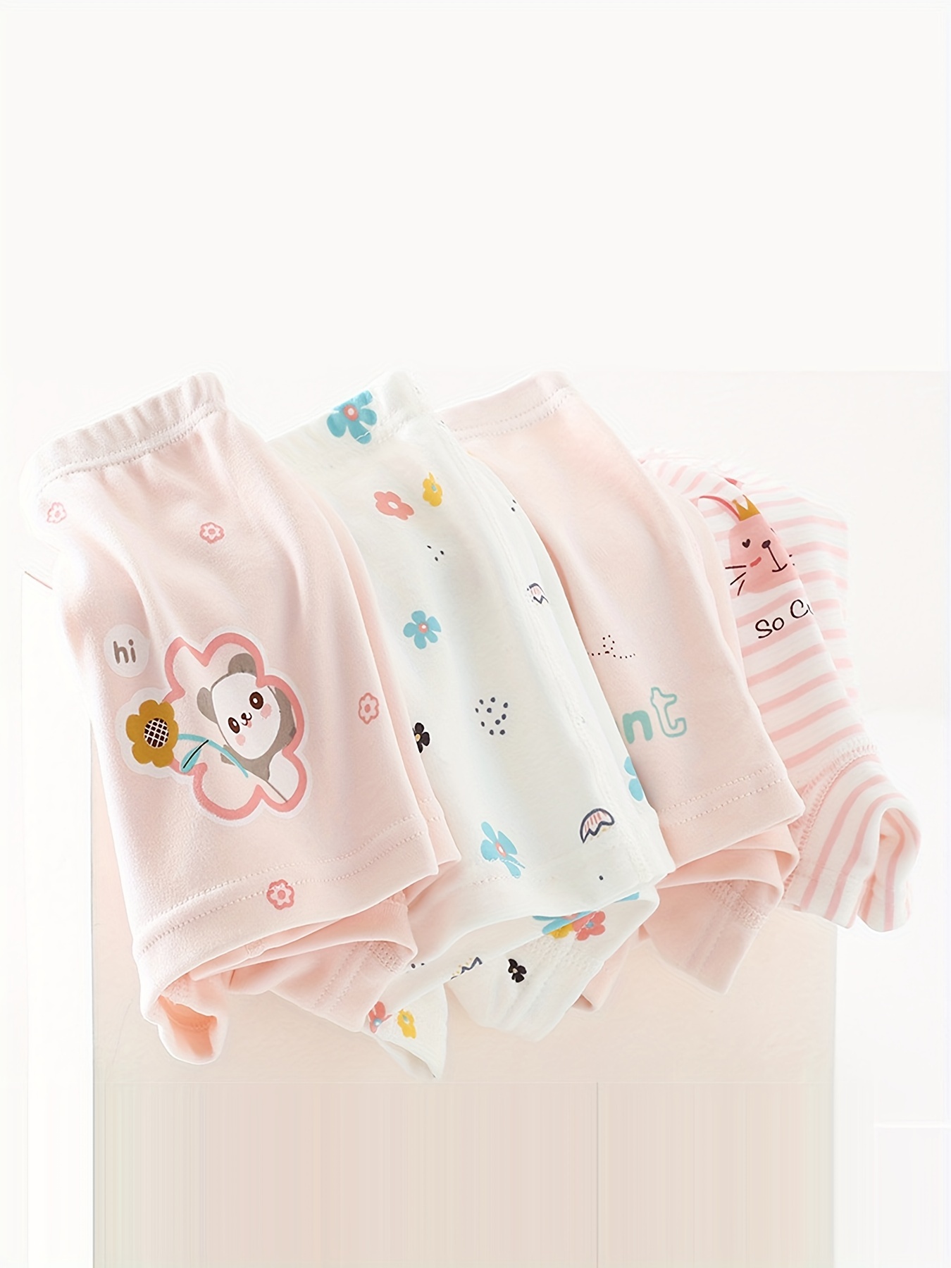 Toddler Girls Underwear Cotton Cute Random Pattern - Temu