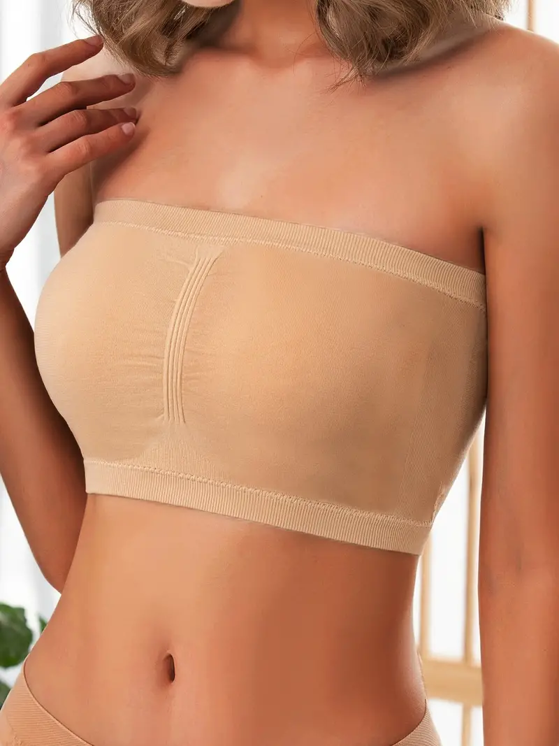 Strapless Bras for Large Breasts Women's Breathable Strapless