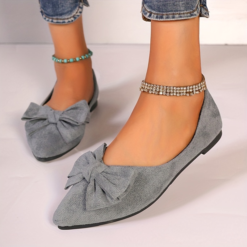 Ladies grey hotsell flat shoes