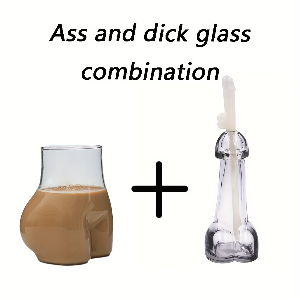 Penis Shape Cocktail Glass Dick Shape Wine Glass Clear Funny - Temu