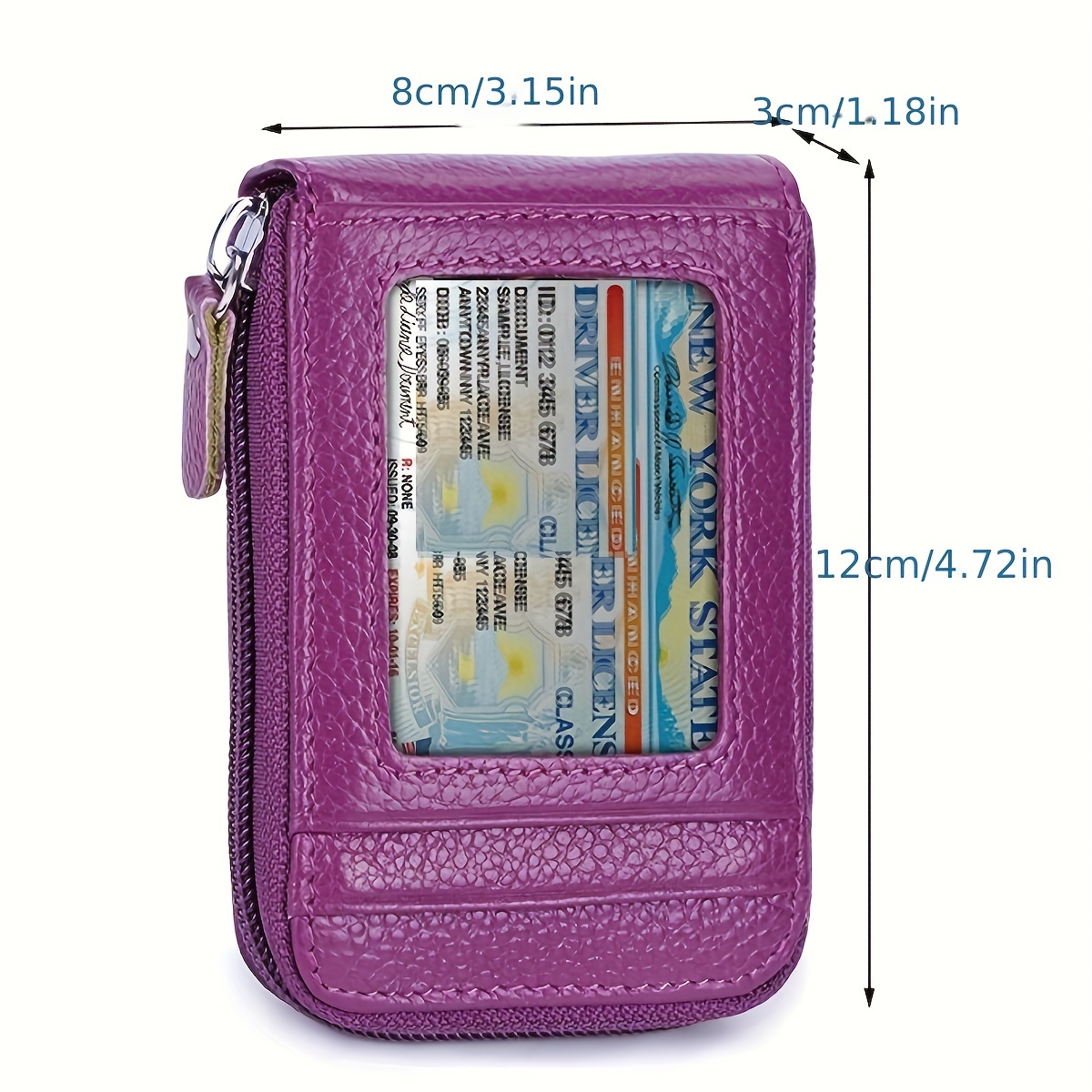 Multi-card Bag, Solid Color Bag, Leather Bag, Id Card Credit Card Bank Card  Business Card Holder, Card Case With 24 Card Slots - Temu Germany