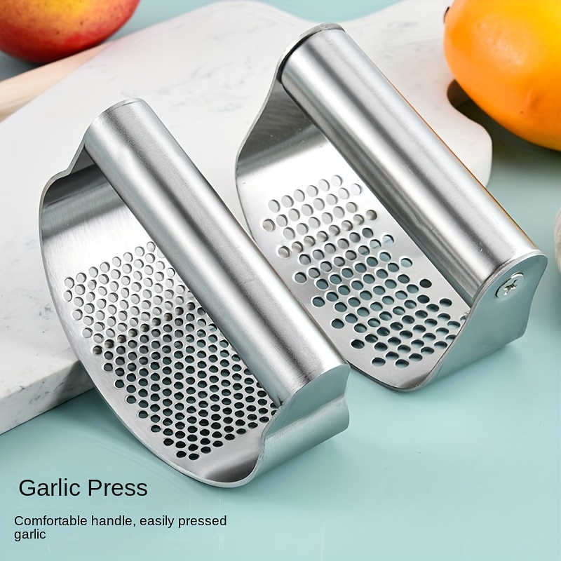 Garlic Press Stainless Steel Garlic Press Rocker Metal - Temu