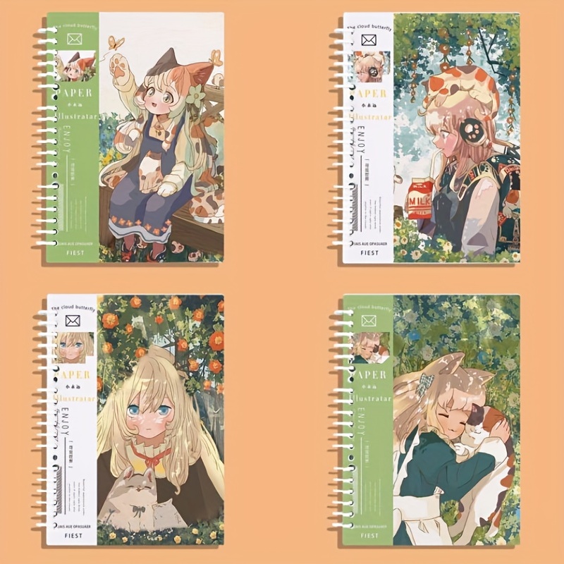 360 Pages Soft Leather A5 Anime Notebook Gift For Friends - Temu