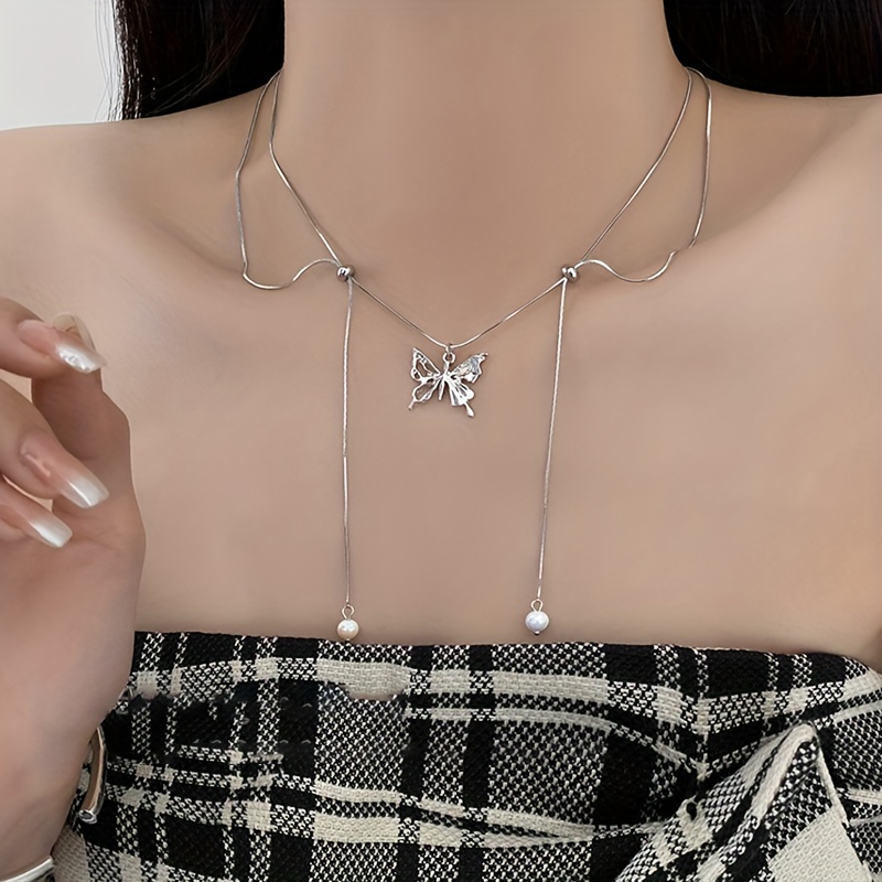 Collar De Unicornio De Plata Para Mujer Niña Cadena De Acero Inoxidable  Cristal