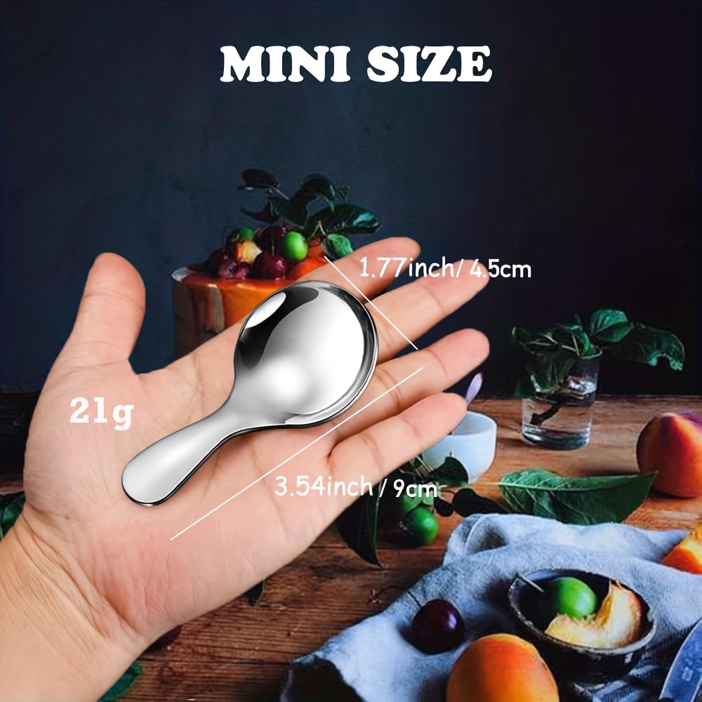 304 Stainless Steel Mini Scoops For Canisters With Short - Temu