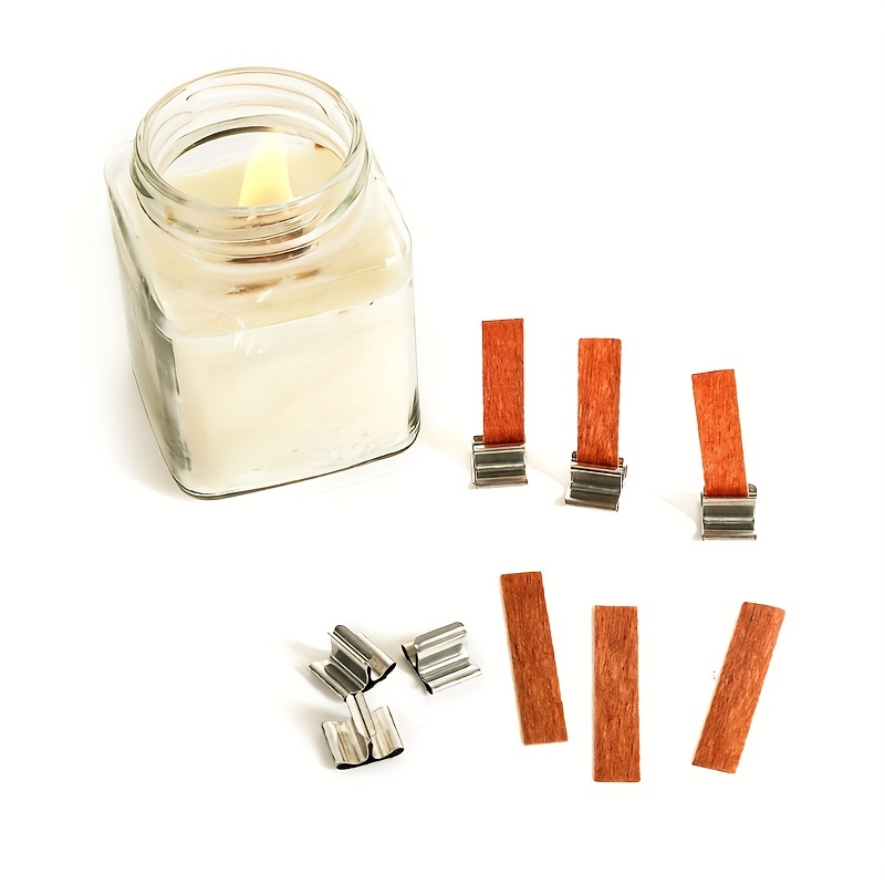 10pcs Wooden Candle Wick Holder, 17.78 Cm Candle Wick Centering Device, 7  Holes Candle Wick Strip DIY Candle Making Wick Clip Centering Tool