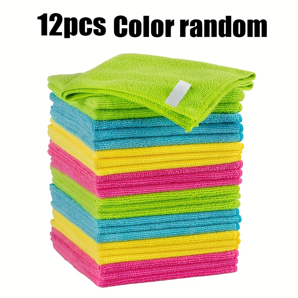 Microfiber Cleaning Cloth Rags For Cleaning Reusable - Temu