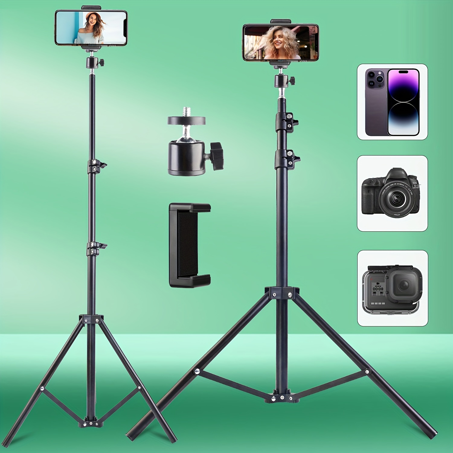 Vlog Phone Foam Tripod, Trípode Flexible Portátil Ajustable Para Teléfono  Celular Trípode Mini Soporte Para IPhone 14 12 11 Pro XS MAX XR, Teléfono An