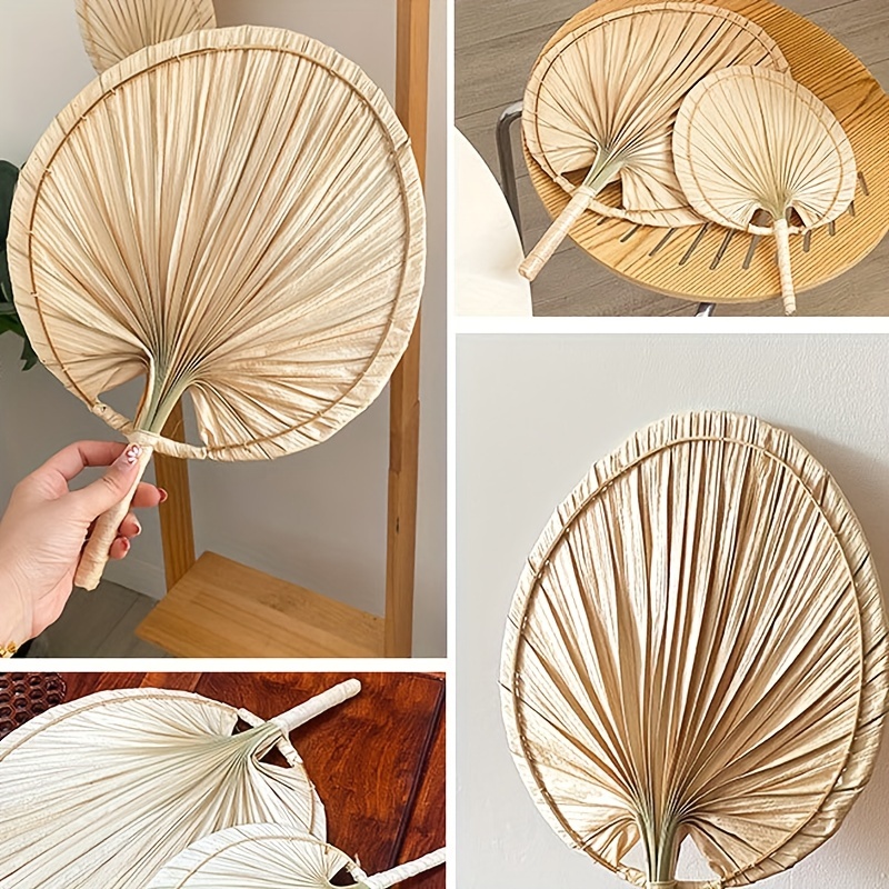 Fan Summer Large Cattail Leaf Dance Old fashioned Hand Temu