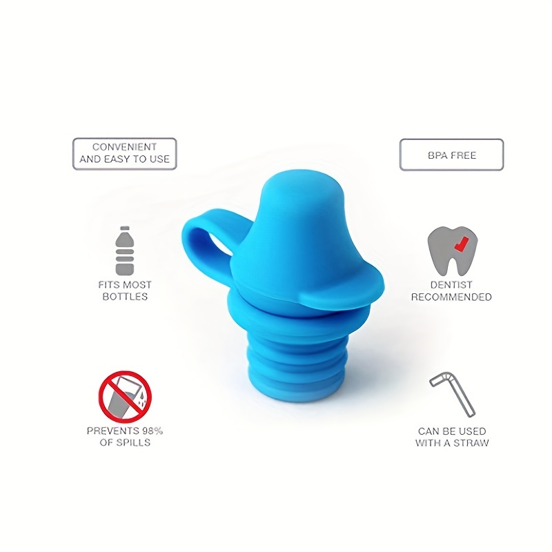 Baby Water Bottle Silicone Bottles Top Spout Adapter Replacement For Toddlers  Kids And Adults, Protects Kids Mouth - No Spill & Bpa Free - Temu