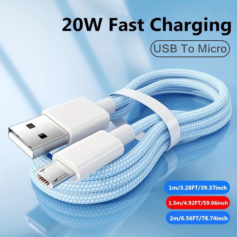 UGREEN Micro USB Cable Nylon Braided Fast Quick Charger Cable USB to Micro  USB 2.0 Android