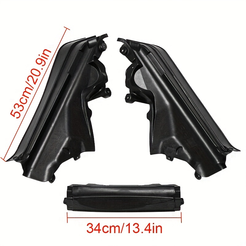 3pcs Car Engine Upper Compartment Partition Panel Set Plastic For X5 X6 E70  E71 E72