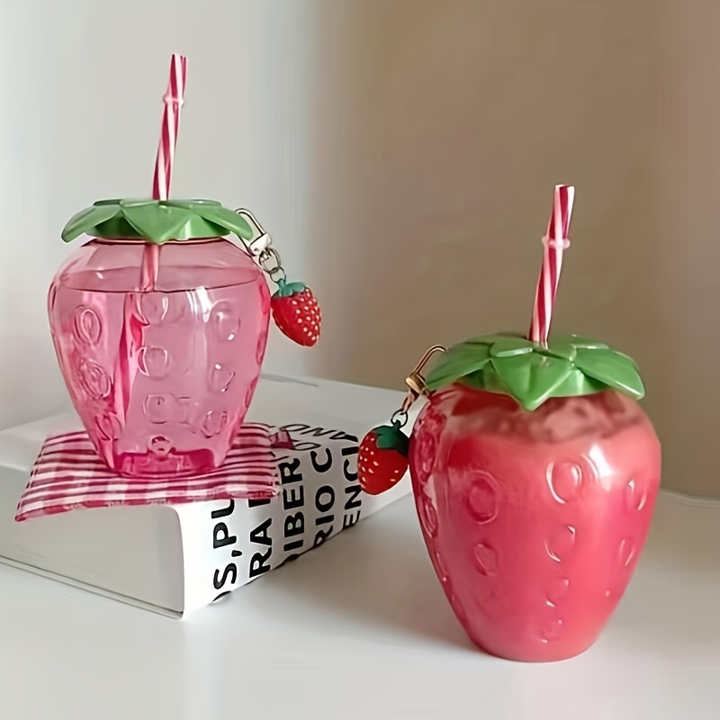 Kawaii Strawberry Milk Tumbler 20oz Cute Pink Kawaii Strawberry