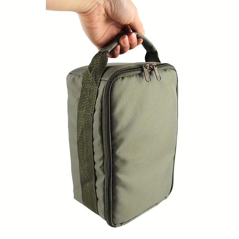 S/M/L Portable Fishing Bag Fishing Lure Large Capacity Spoon Lure Handbag  Canvas Zipper Storage Case Fishing Tackle Accessories