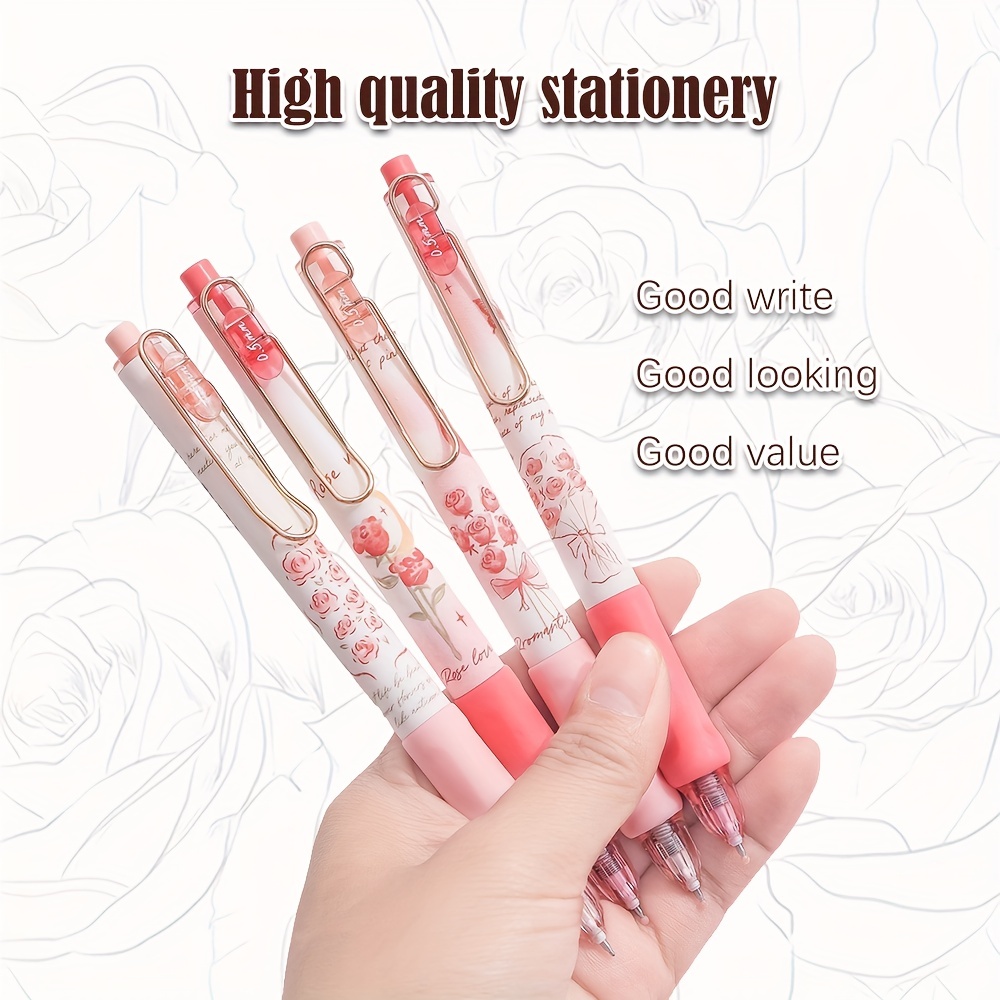 1Pcs + 10refill Fancy Gel Pens For Writing Papeleria Aesthetic