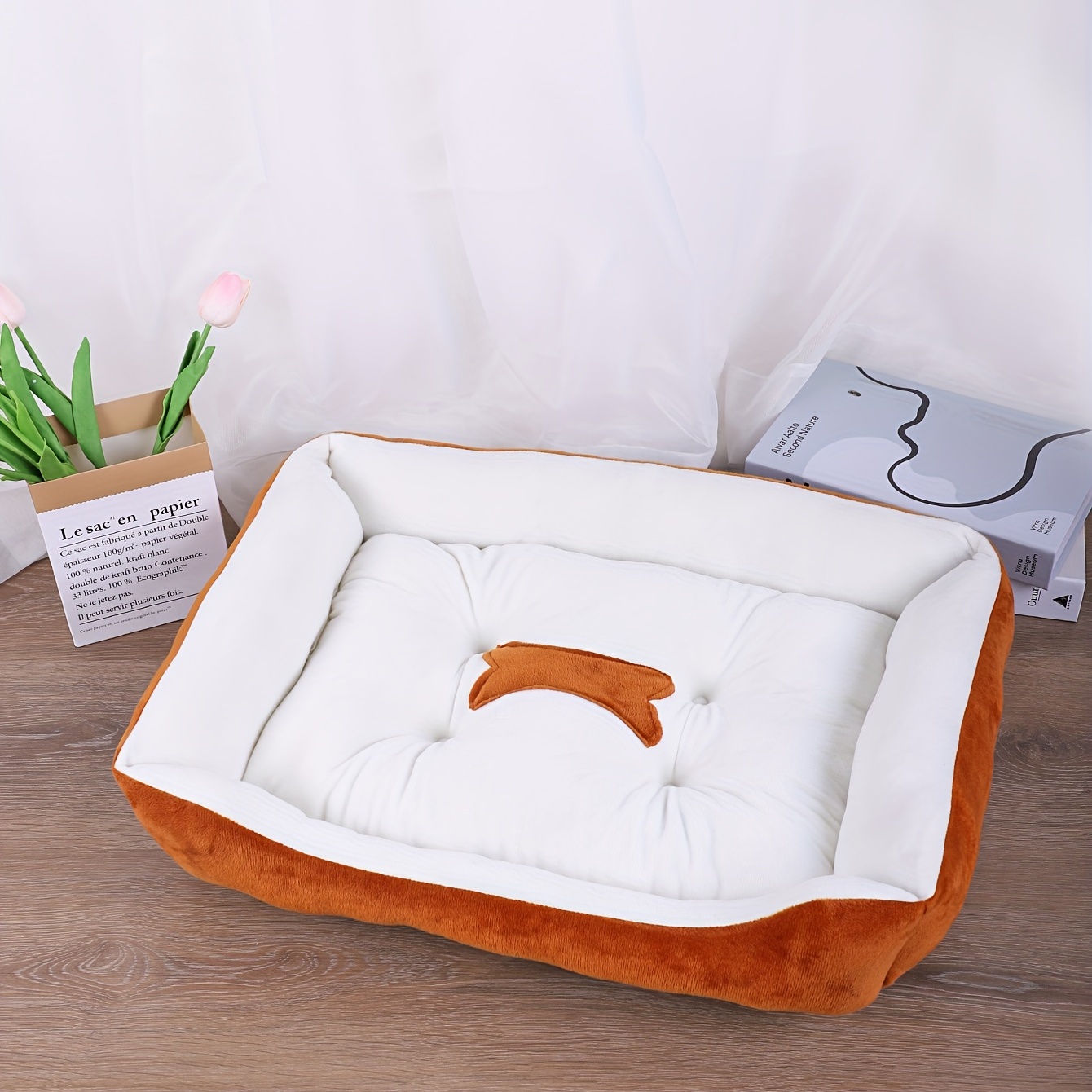 1pc Colchoneta Cama Perros Mascotas Color Aleatorio Kennel - Temu