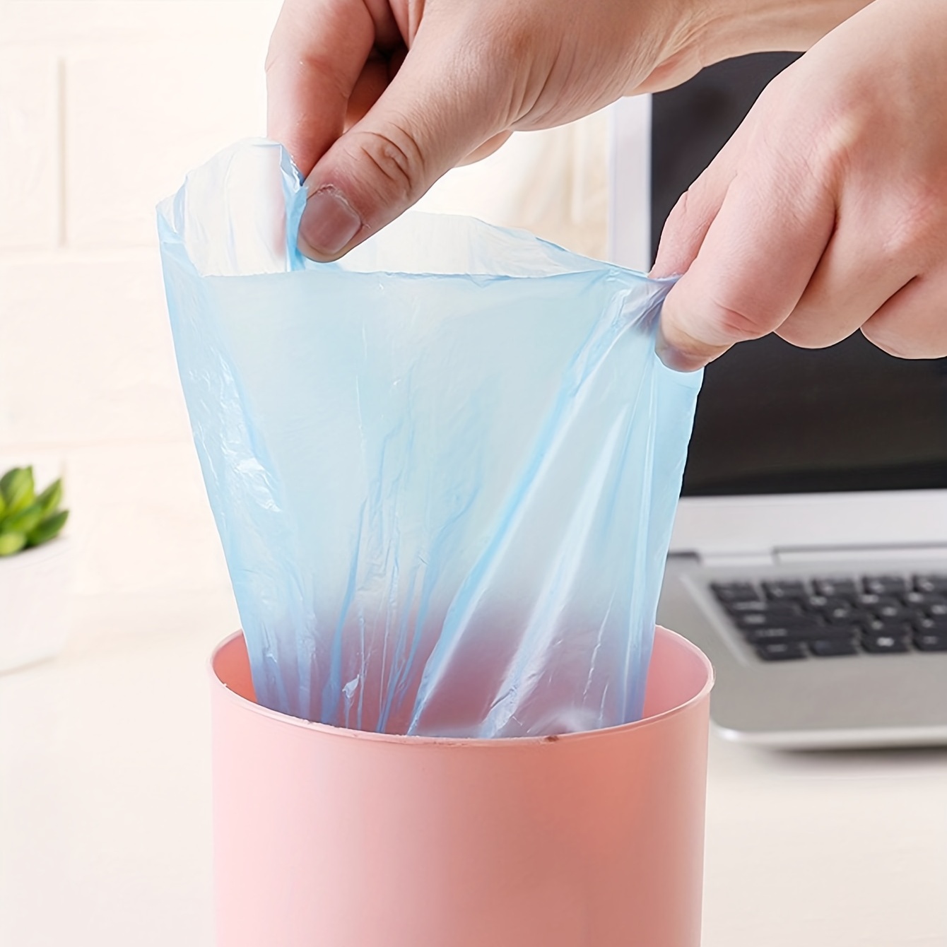 3rolls Random Color Trash Bag, Mini Garbage Bag For Desktop, Plastic Trash  Bags For Home Office Kitchen Waste Bin