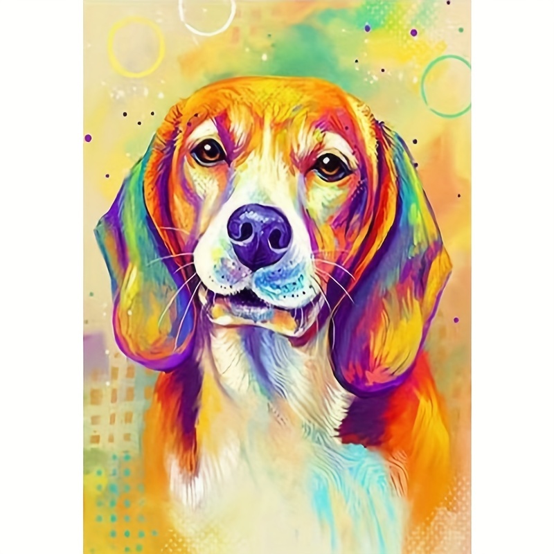 Diy 5D Diamond Painting Watercolor Dog Diamond Art Animals Diamond