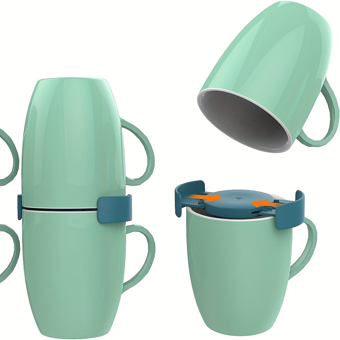 6Pcs Mug Organizer Adjustable Expandable Coffee Cup Stacker Coffee