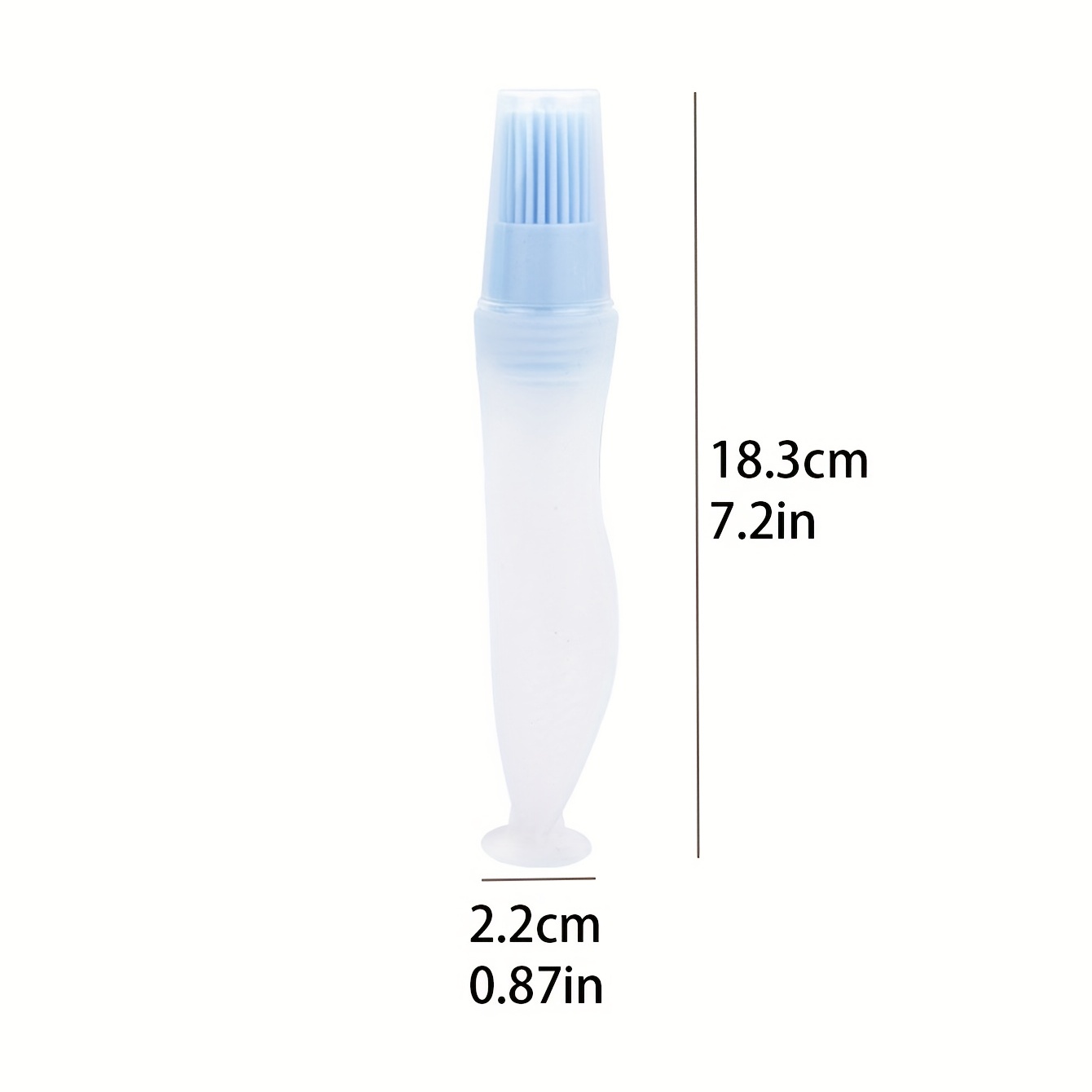 2pcs Silicone Bottle Brush With Suction Plate