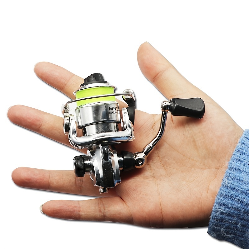 Mini Pen Fishing Rod Metal Spinning Reel Compact - Temu