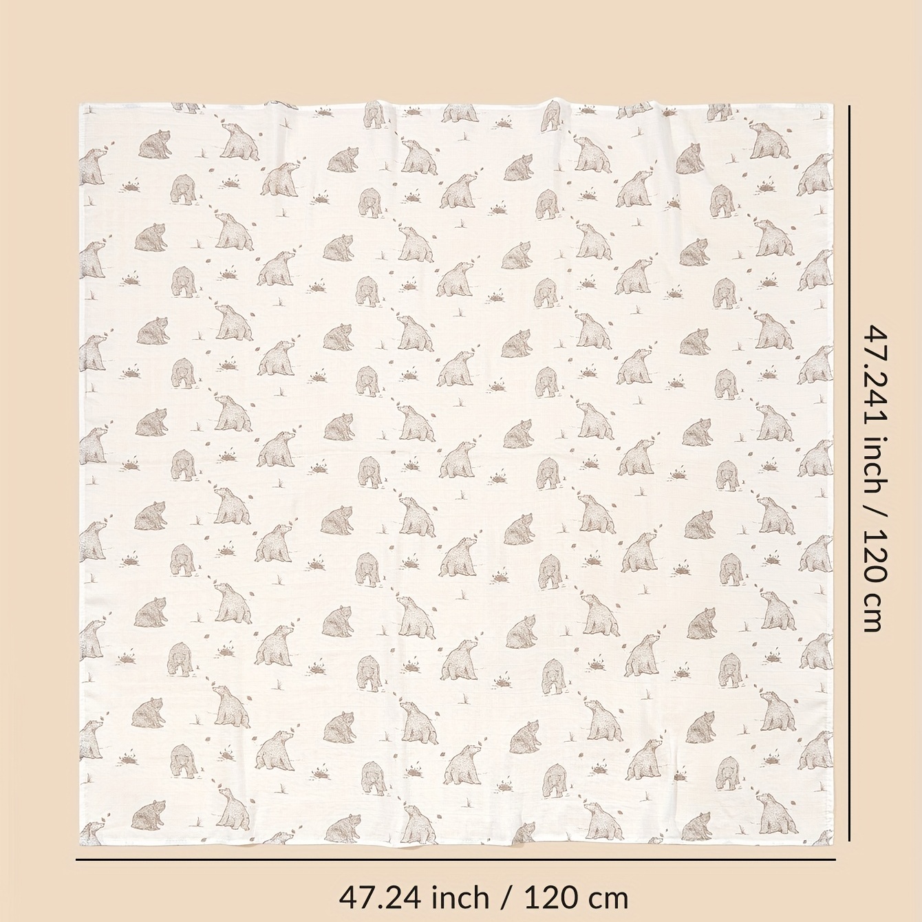 Newborn Bamboo Cotton Cartoon Printing Swaddle Blanket