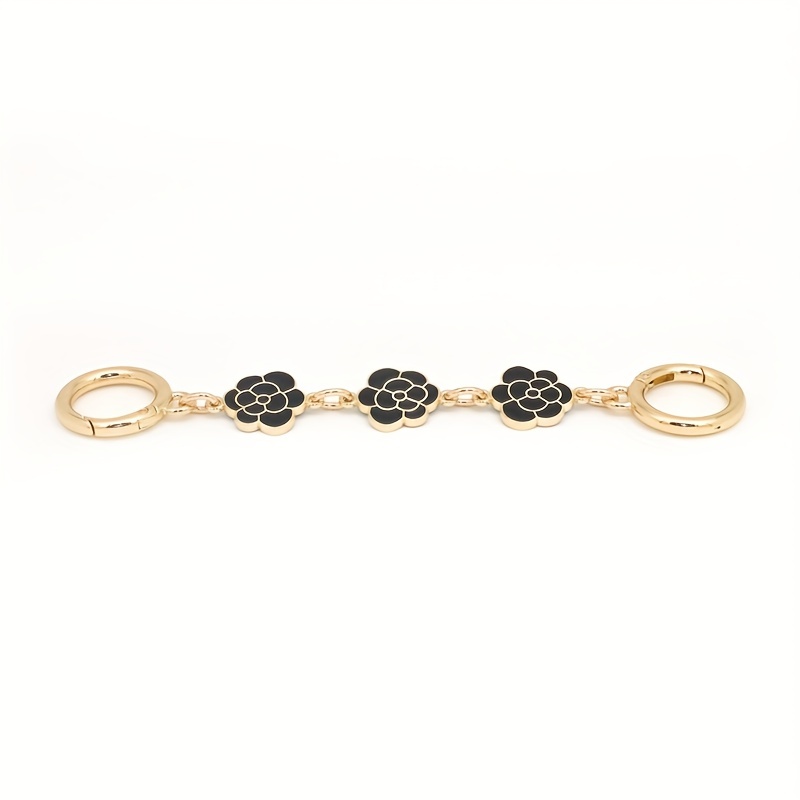 Camellia Flower Extension Chain Handbag Strap Extender
