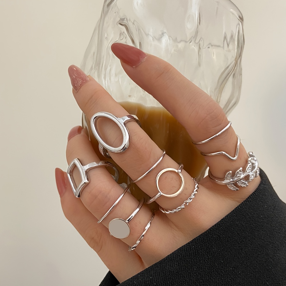 Personality Dainty Stackable Knuckle Rings Jewelry Rings - Temu