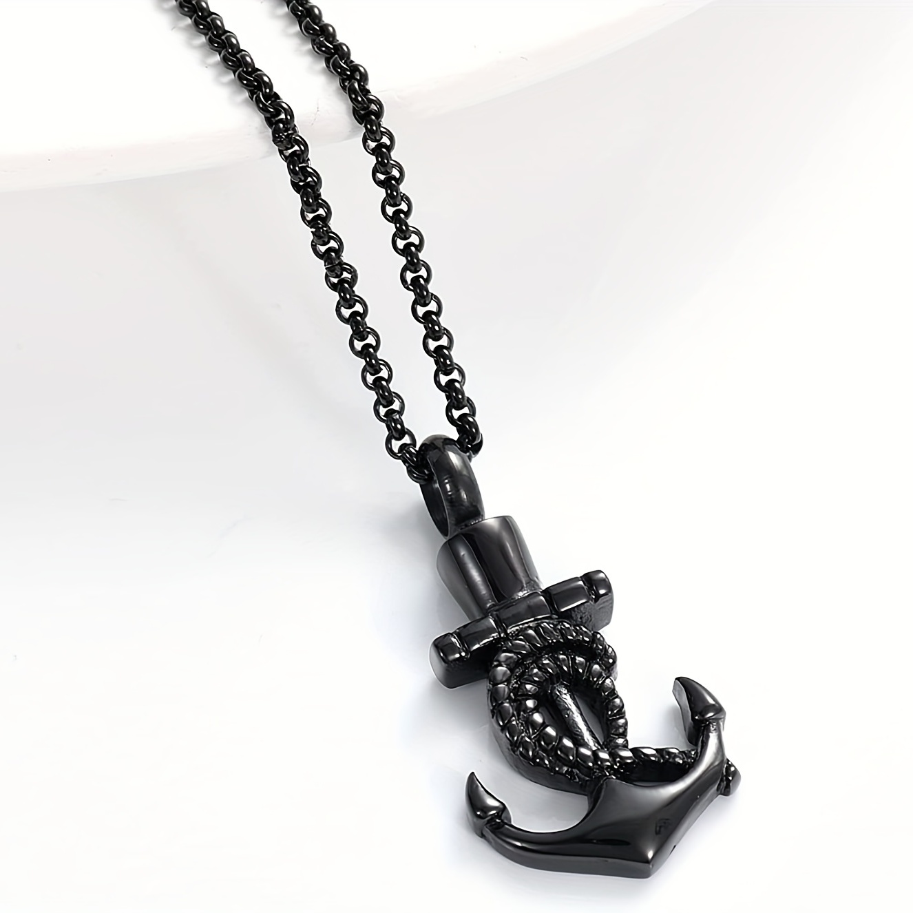 Customizable Anchor Pendant Necklace Human Ashes Cremation - Temu