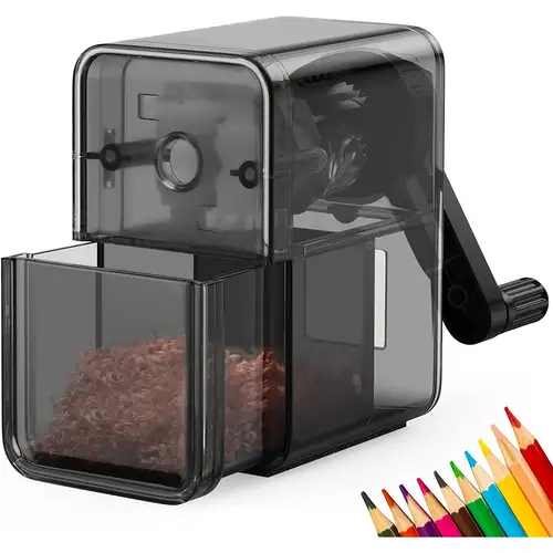  Hand Cranking Pencil Sharpener for Drawing Sketching Colored  Pencils 6-8mm Charcoal Pencils Art Pencils Sharpener Handheld Manual Pencil  Sharpener Adjustable 10-Points Great for Artists Students : Office Products