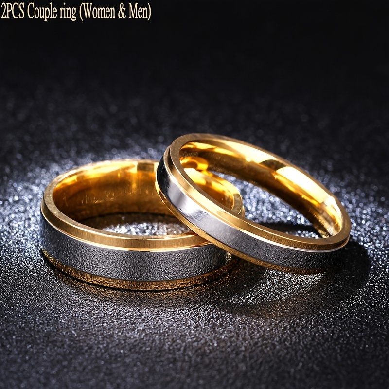 Pure gold couple on sale rings