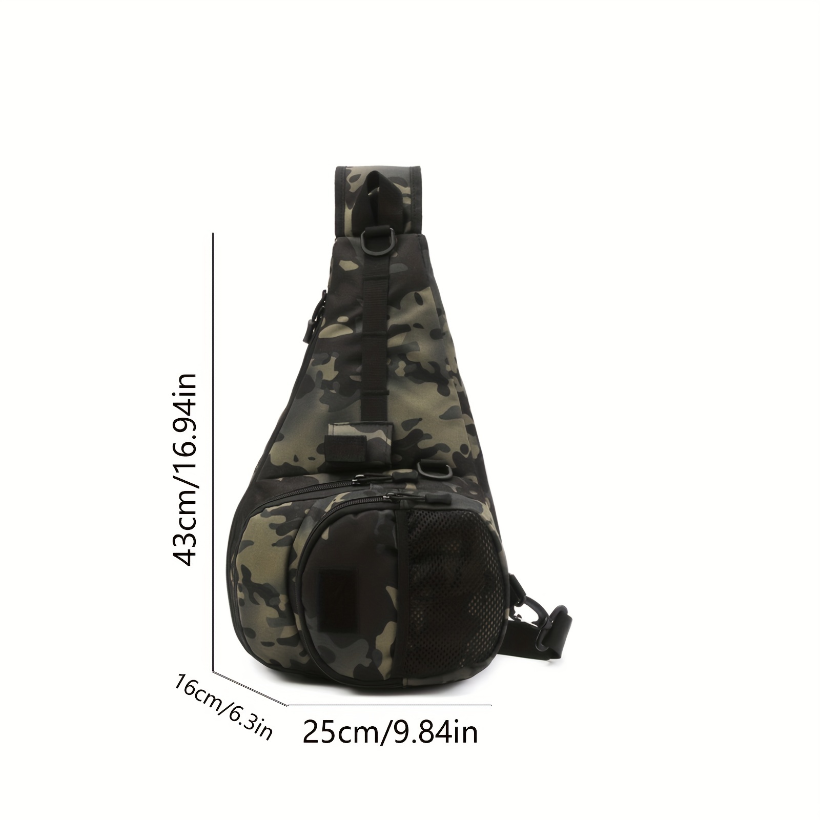 Reaction Tackle Fishing Tackle Bag - Water Resistant Camo Tackle Bag with  Padded Shoulder Strap, D Ring Hanger, Suitable for 3600 Tackle Boxes