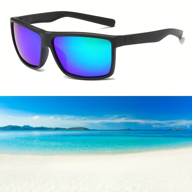 Trendy Square Frame Polarized Sunglasses Tac Lens Sports Riding Fishing  Sunglasses For Men Women, Shop On Temu And start Saving