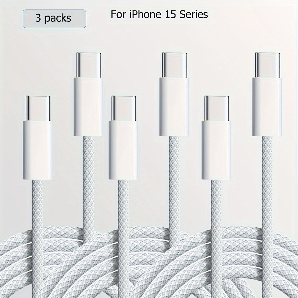 Cargador para iPhone 15 de carga rápida de 10 pies, cargador rápido USB C  de 20 W para iPhone 15/15 Plus/Pro Max iPad Pro de 12.9/11 pulgadas, iPad