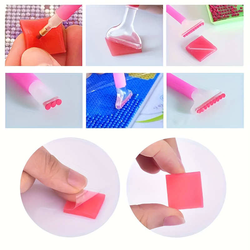 Diamond Painting Accessories & Art Tool Supplies-60PCS Diamond Painting  Glue Clay-DIY Embroidery Wax Tacky Kit-Glue Dot Clay Paint Pen for Craft 5D