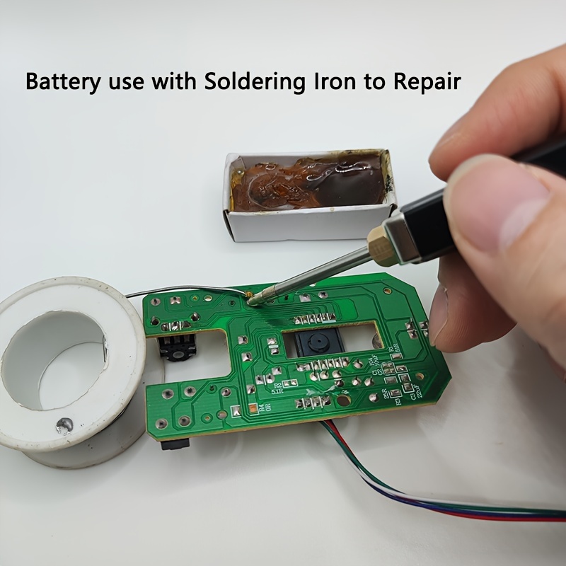 Compact Soldering Iron 510 Thread Battery 400mah Display Temu