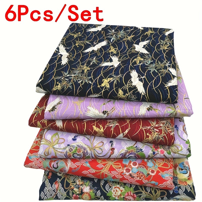 Cotton Fabric Bundles Patchwork Fabrics Cotton Cloth Diy - Temu