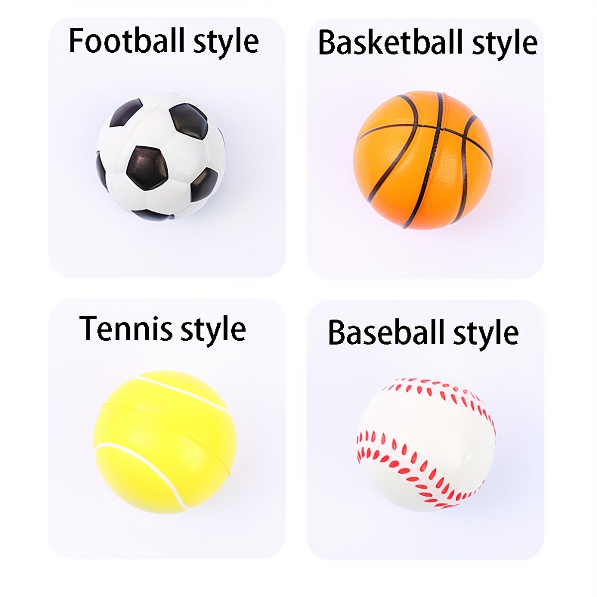 Pelotas de fútbol suaves para niños, pelota antiestrés de 63mm, esponja de  espuma para descompresión, baloncesto, béisbol y tenis, 3 unidades -  AliExpress