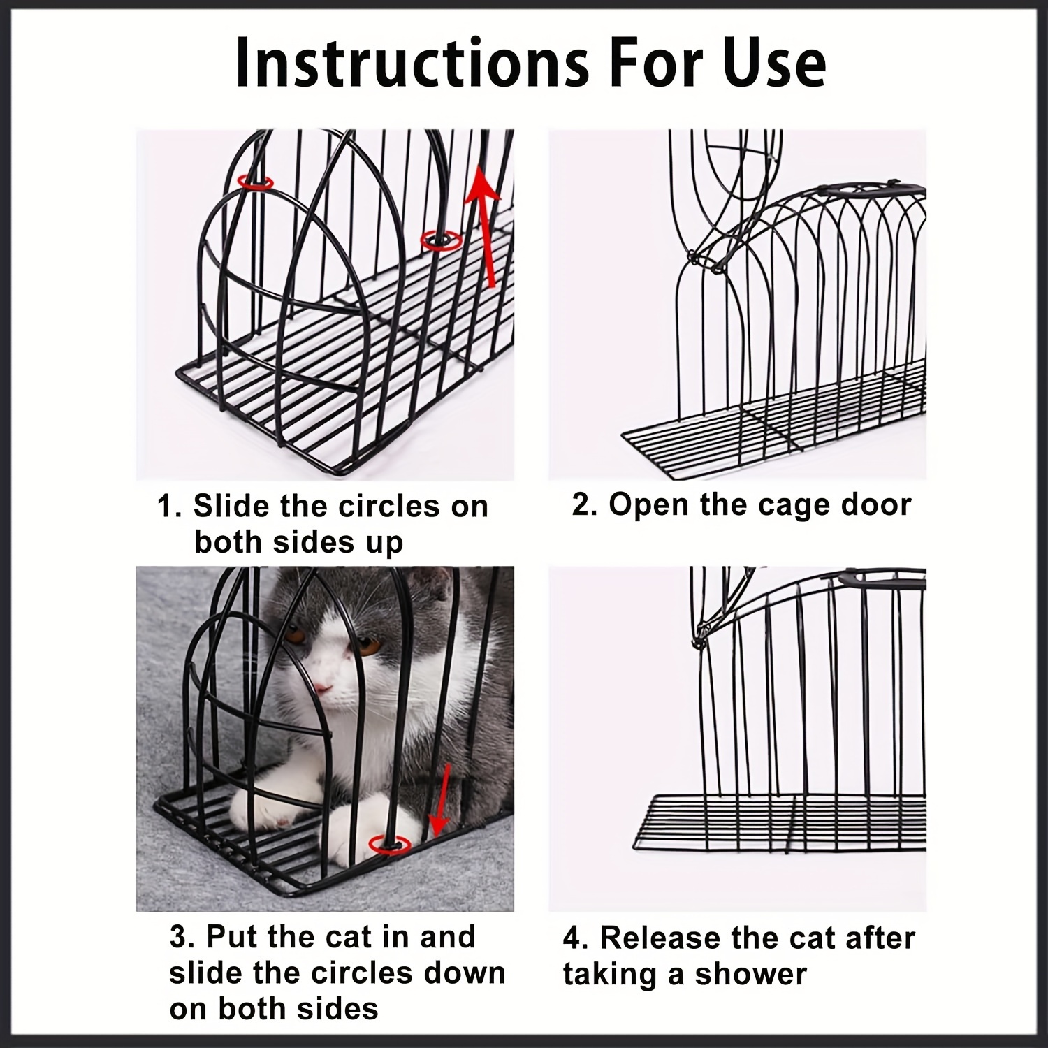 Cat discount bath cage