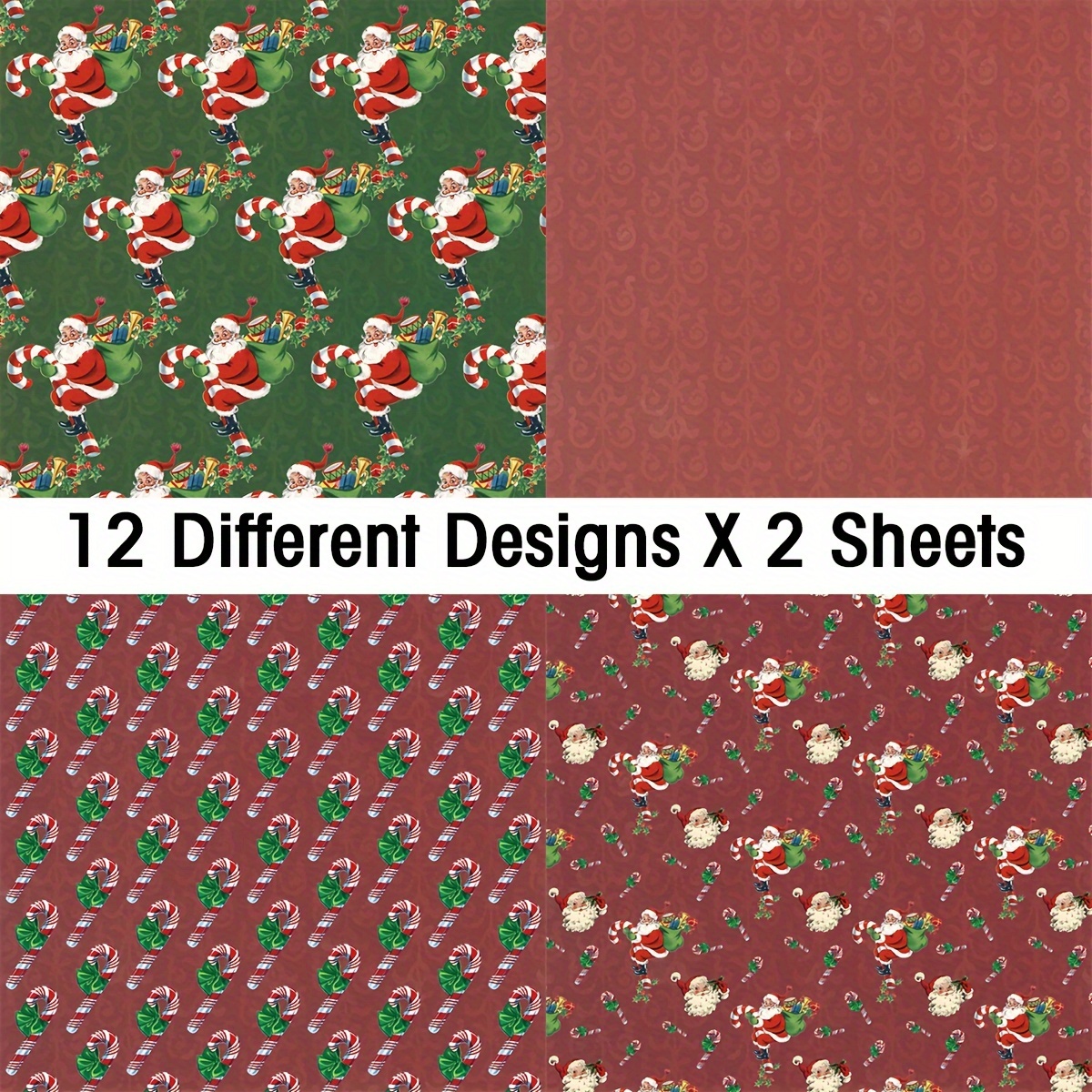 Scrapbook Paper Pad Christmas Scrapbooking Supplies Kit - Temu