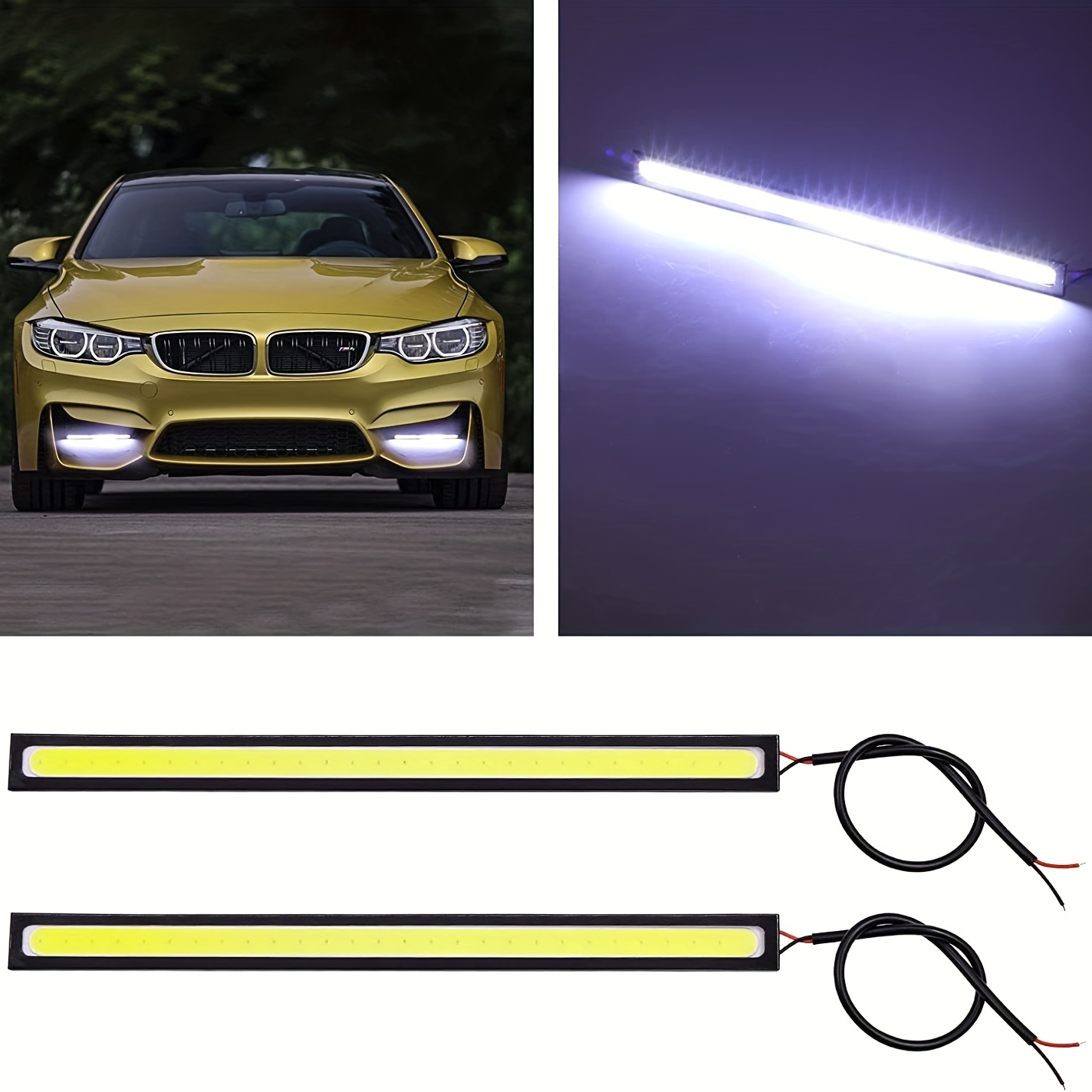  LEDCARE Tira de luces LED flexibles para coche, 48 pulgadas,  color de ensueño para el exterior del coche, kit de luces LED, impermeable,  luces traseras de freno de marcha atrás, luz