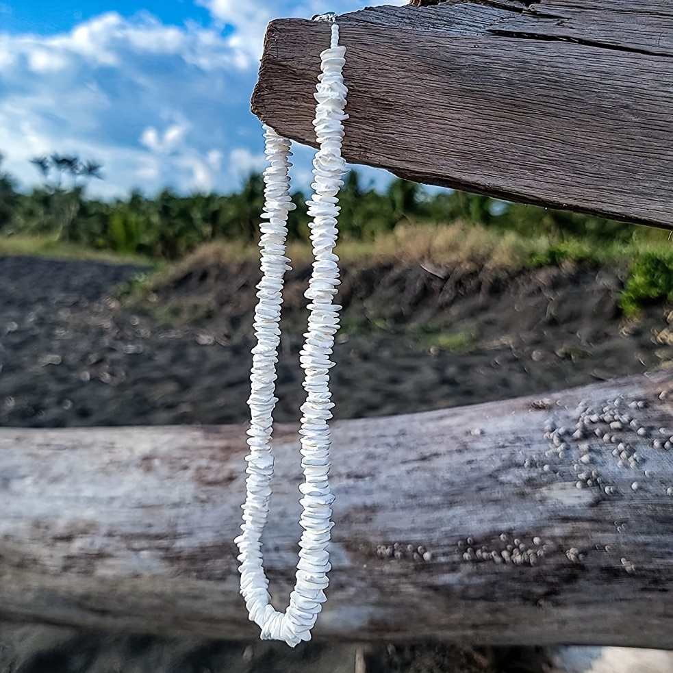 Hawaiian Puka Shell Necklace, Beachy Style