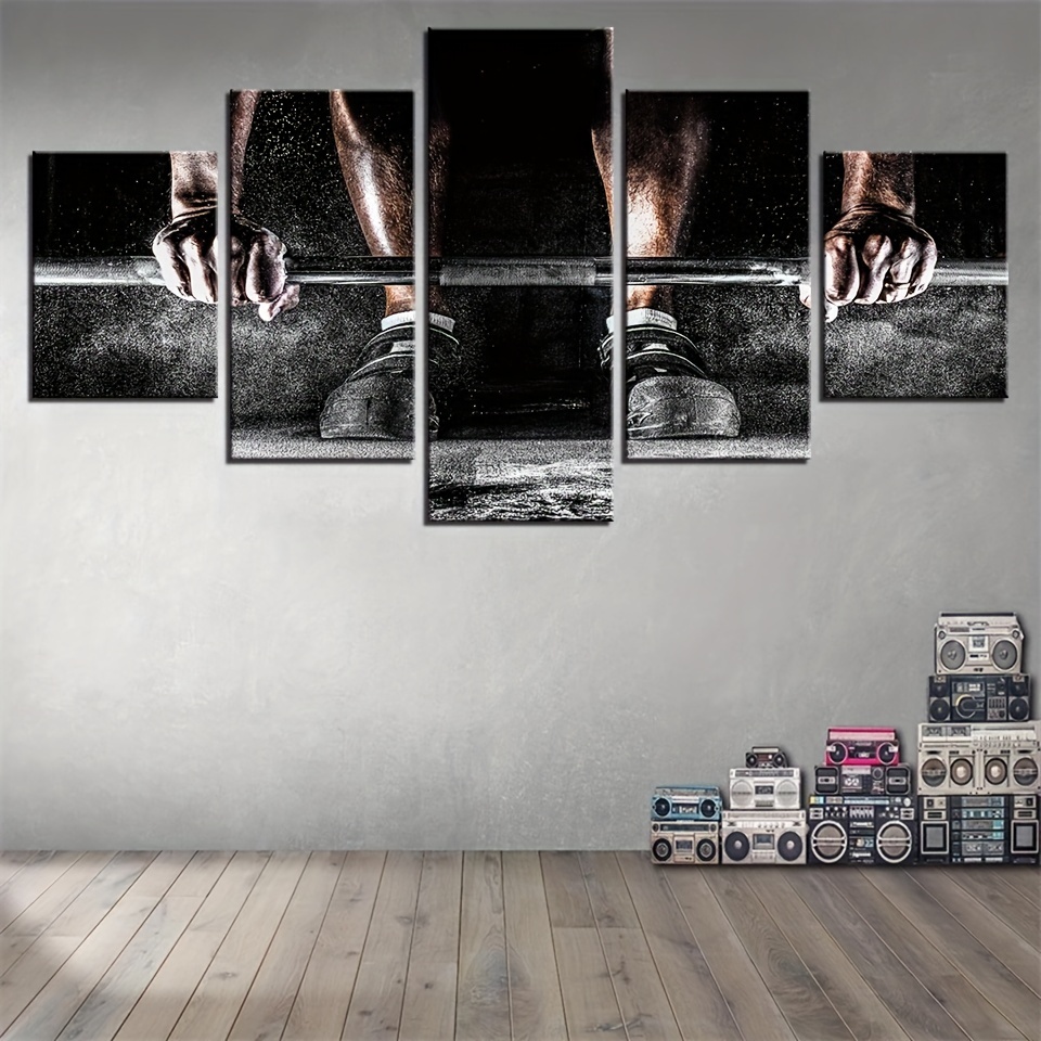 Canvas Poster Modern Art Fitness Wall Decoration - Temu