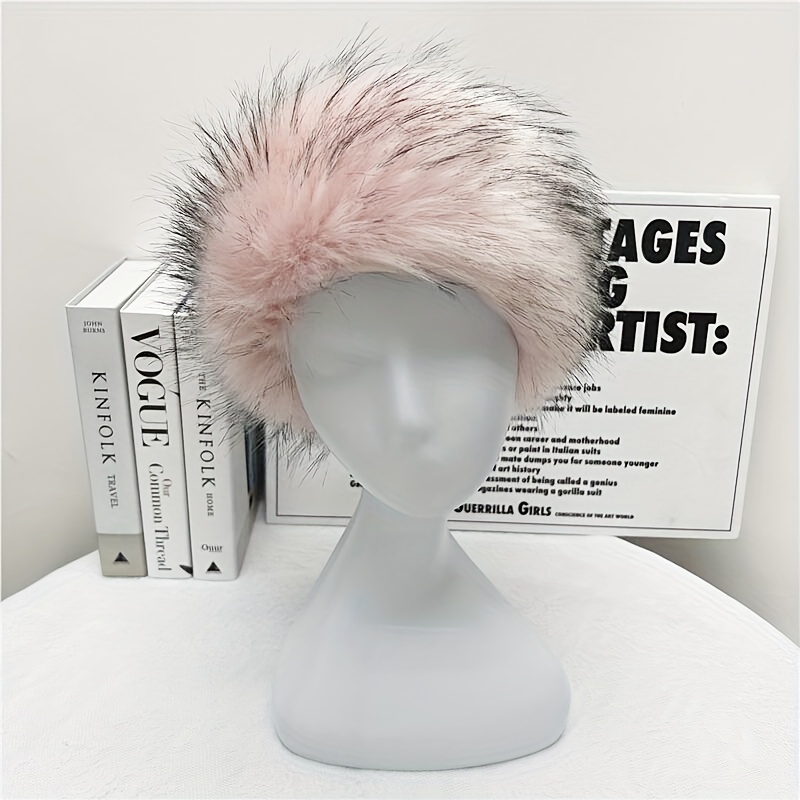 Light Pink Fox fur Headband